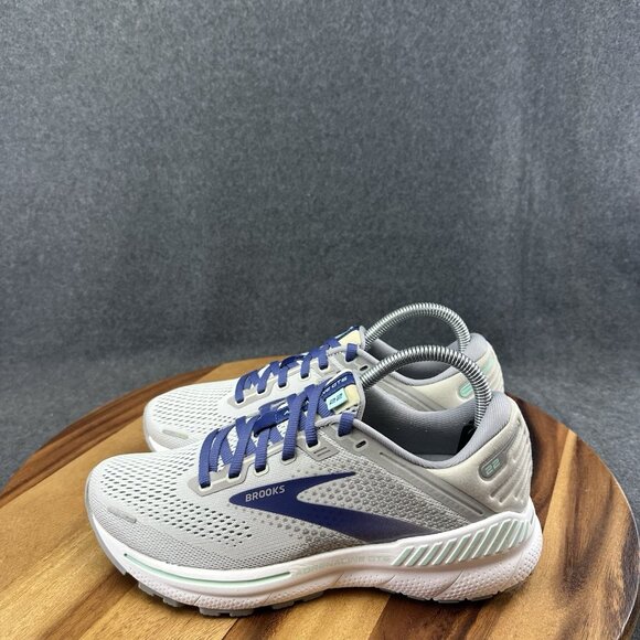 Brooks Adrenaline GTS 22 Womens Size 8B Gray Purple Running Shoes Sneakers - Picture 6 of 10